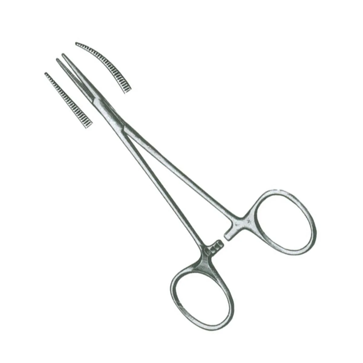 Halsted mosquito hemostatic forceps, small and fine with fully serrated jaws
