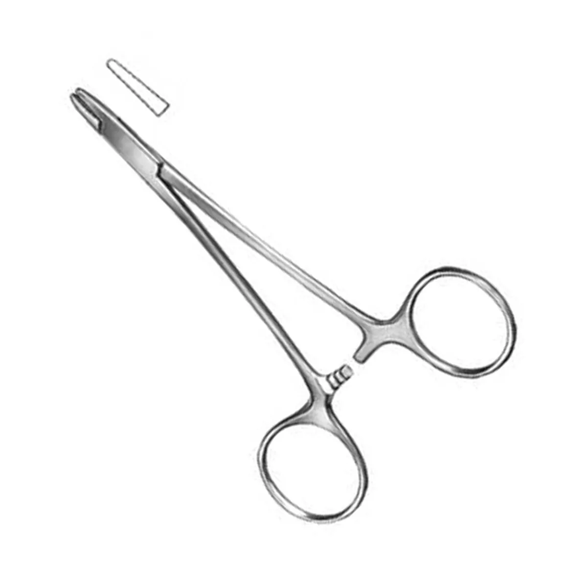 Webster needle holder, small ring-handle pattern with fine jaws for delicate suturing